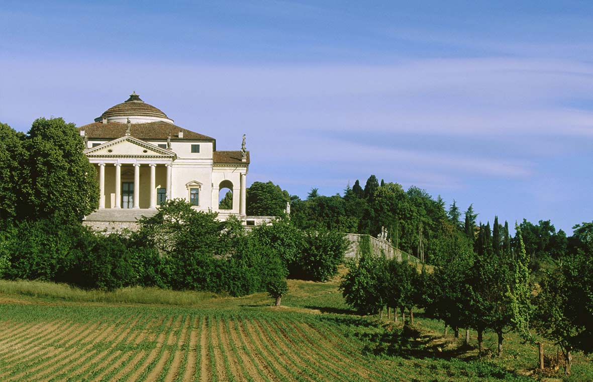 Ansicht der Villa Rotonda von Andrea Palladio