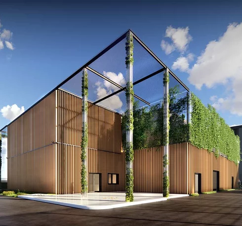 Animated concept picture of the YEXIO data center in Heiligenhaus