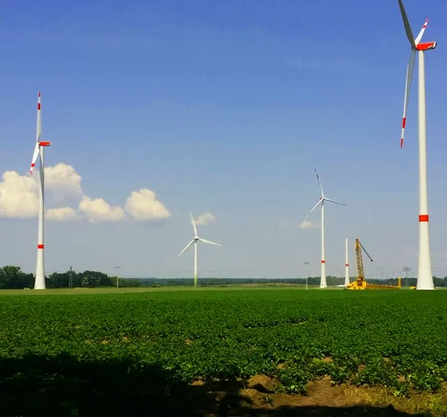 Picture of the wind farm Kemnitz Sarnow