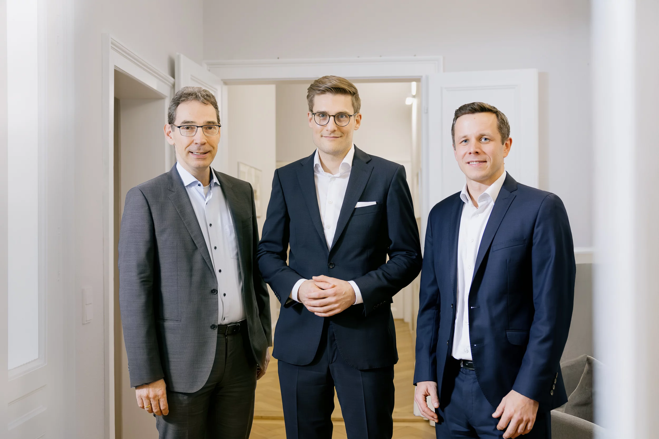 Ein Gruppenbild von der Geschäftsleitung von Palladio Partners